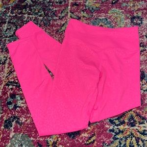 Hot Pink Leopard Print Leggings